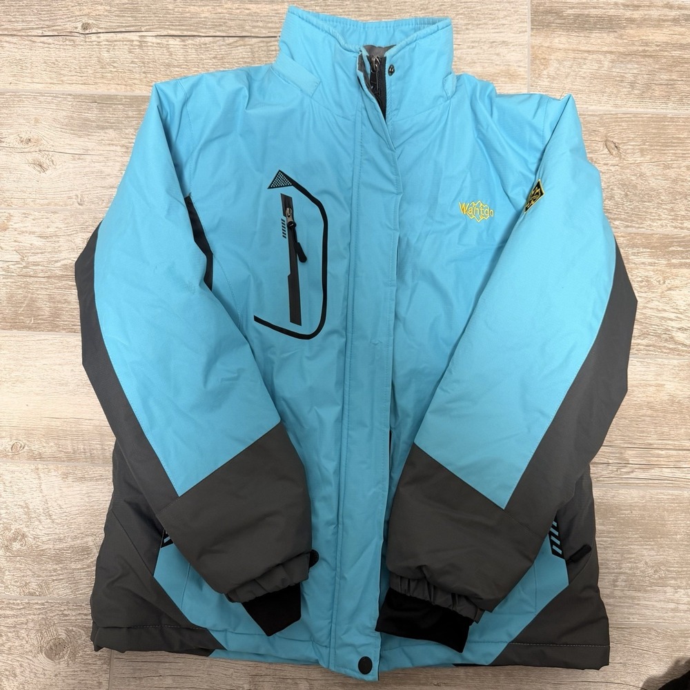 Women's Vintage Whatdo Teal Ski Jacket Size Medium - Picture 1 of 10
